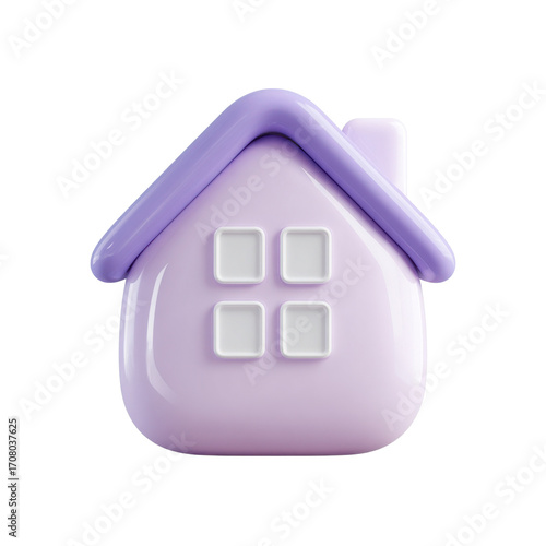 home icon on a blue background