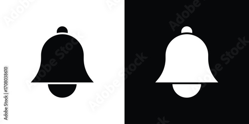 Bell icons. glyph vector icon. Vector illustration eps 10