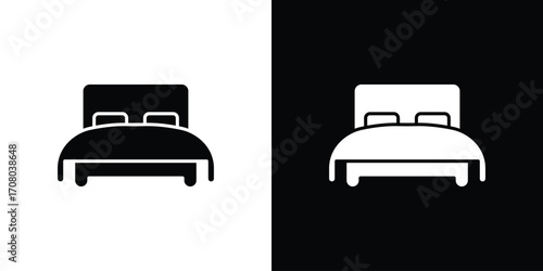 Bed icons. glyph vector icon. Vector illustration eps 10