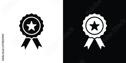 Badge icons. glyph vector icon. Vector illustration eps 10