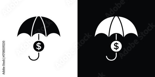 assets protection icons. glyph vector icon. Vector illustration eps 10