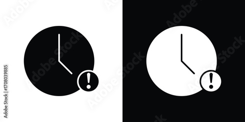 Alarm exclamation icons. glyph vector icon. Vector illustration eps 10