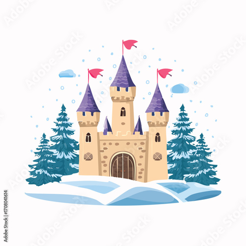 Märchenschloss im Winter
