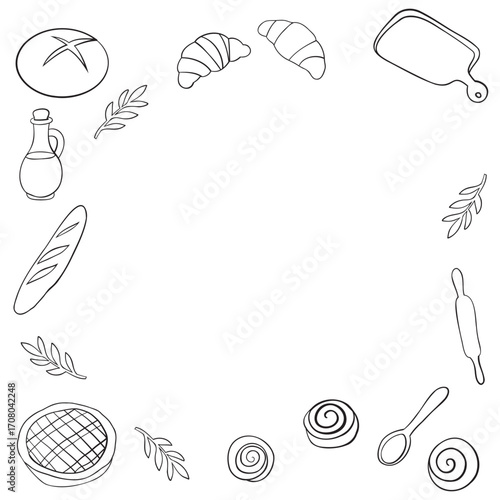 seamless pattern with bakery