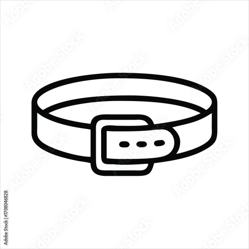 Stylish Leather Belt Icon Set Fashion Accessory Modern Design Minimal Trendy Outfit Casual Elegant Classic Smart Adjustable