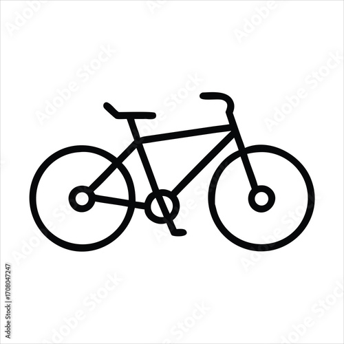 bicycle isolated on white