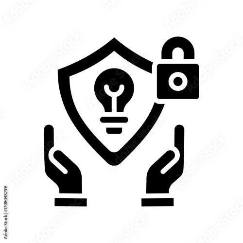 Intellectual Property glyph icon