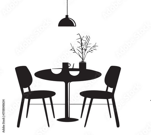 modern dining room