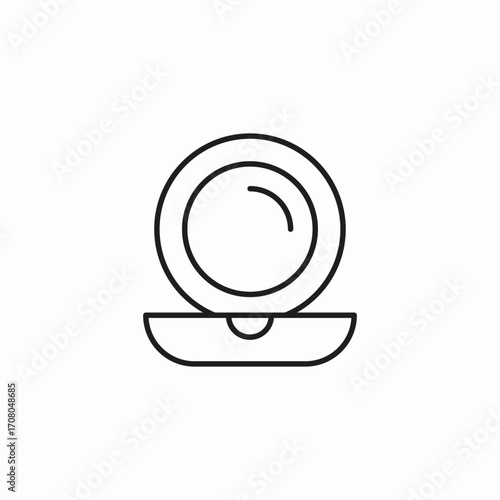 compact powder icon icon sign vector