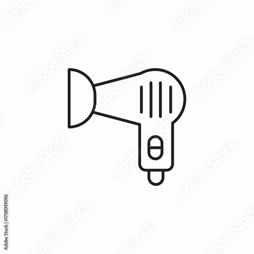 hair dryer icon icon sign vector