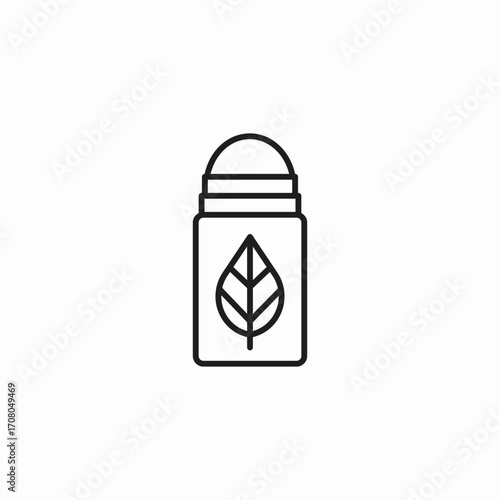 natural deodorant stick icon sign vector