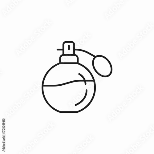 perfume bottle sprayer icon sign vector