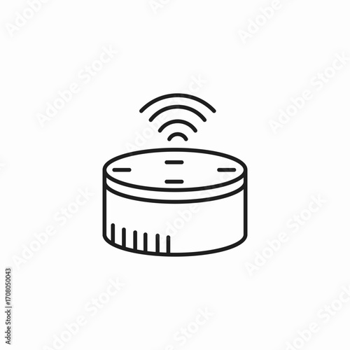 smart speaker icon icon sign vector