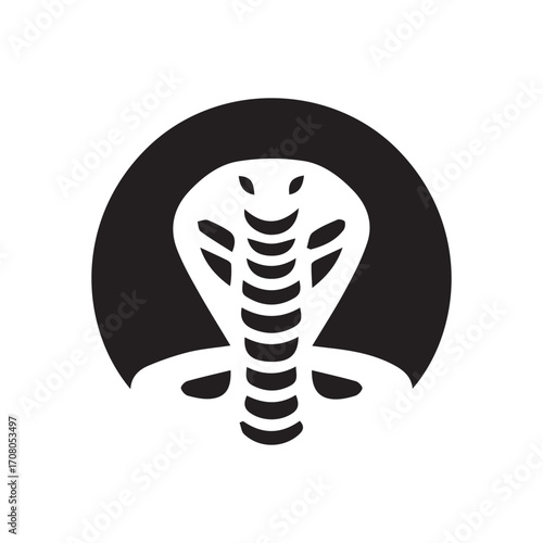 2d cobra logo with white background