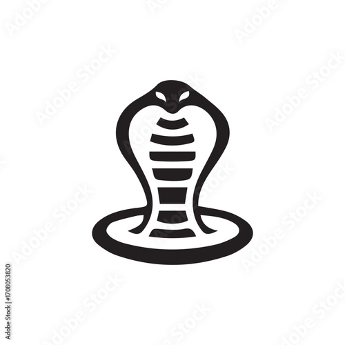2d cobra logo with white background