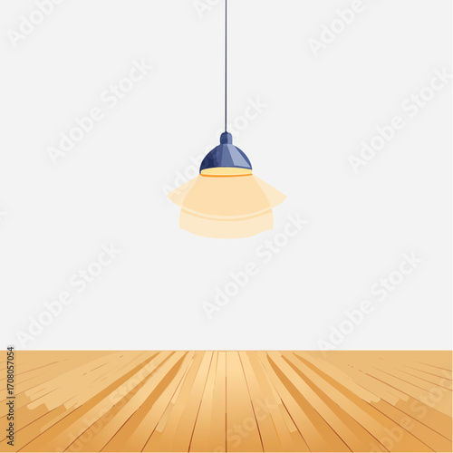 Hanging Lamp Above Wooden Floor