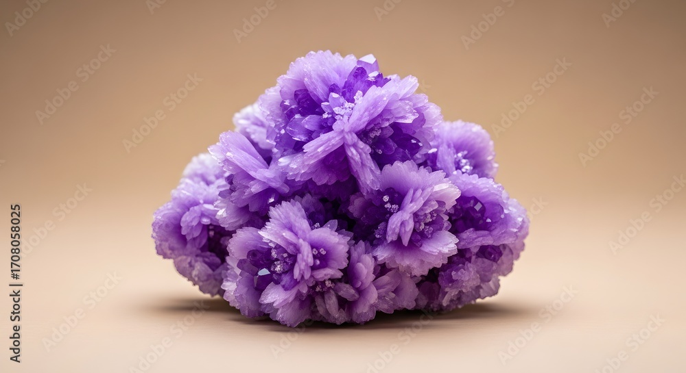 Obraz premium Stunning Purple Mineral Cluster A Rare and Beautiful Specimen