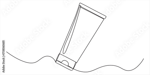 Cream, Moisturizer continuous line art