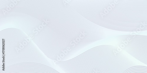 Abstract background with white holographic line pattern in luxury pastel colors. Premium horizontal vector design template for business banner, prestigious voucher, wedding invitation.
