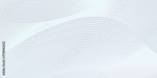 Abstract background with white holographic line pattern in luxury pastel colors. Premium horizontal vector design template for business banner, prestigious voucher, wedding invitation.