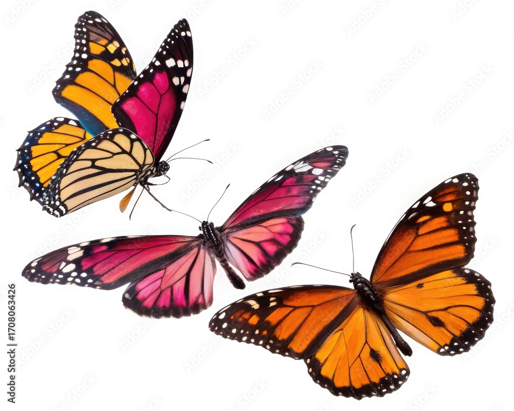 Obraz premium butterfly on white background