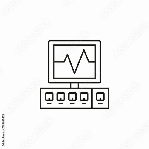computer audio equalizer icon sign vector
