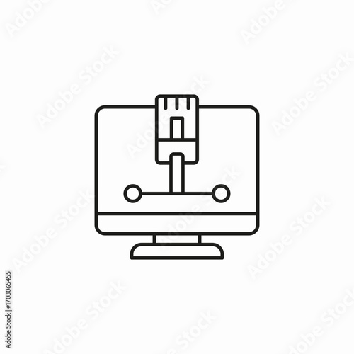 computer network connection icon sign vector