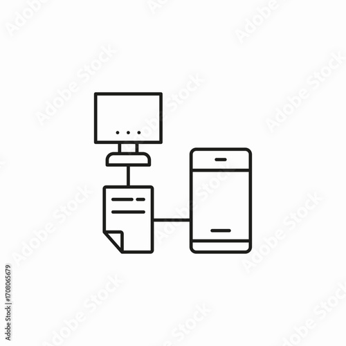 file transfer devices icon sign vector