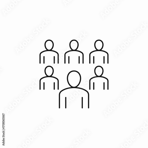 group of people icon sign vector