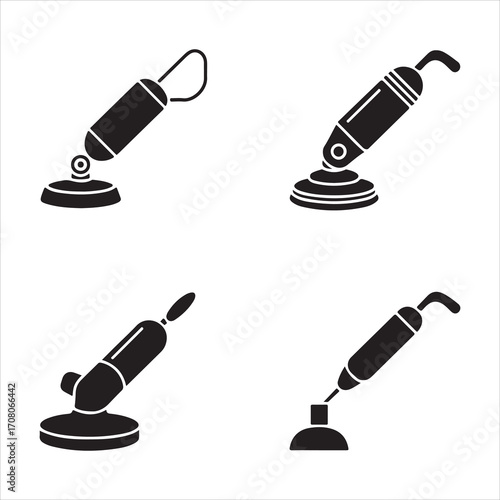 Angle polisher professional grade solid icon