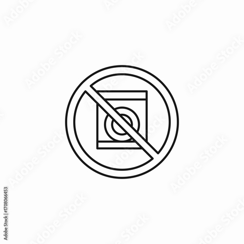 no tumble dry icon sign vector