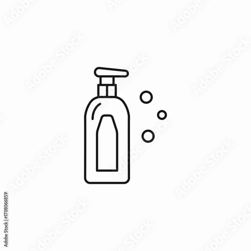soap bottle dispenser icon sign vector