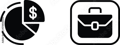 Financial Growth and Business Portfolio Two Symbols Signifying Economic Success and Investment Opportunities for a Prosperous Future in the Business Sector