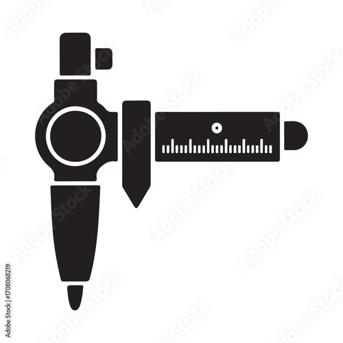 Compact micrometer tool solid device icon