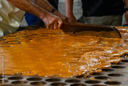 panela processing at a sugar mill (trapiche) in Colombia