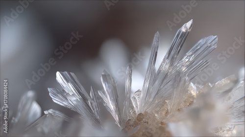 Scolecite crystals showing prismatic and acicular habits