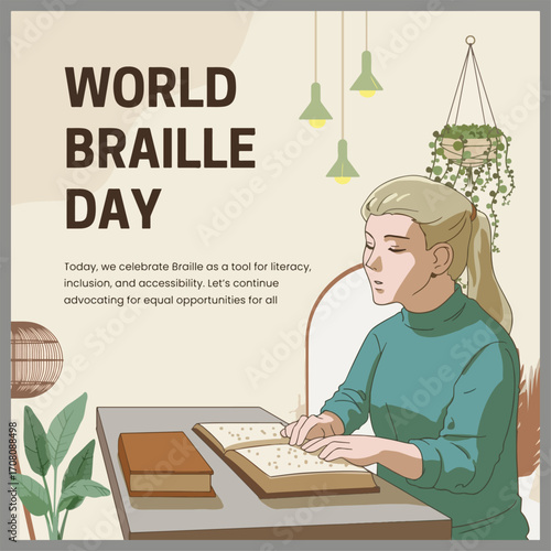 "Celebrate World Braille Day: promoting inclusion, literacy, and accessibility for visually impaired communities worldwide."
