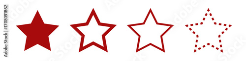 Star icons set icolated on a background. Vector illustration