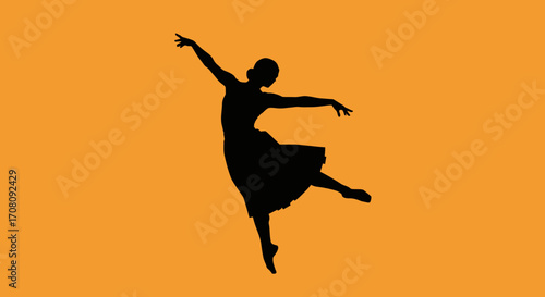 Capture the grace and artistry of dance with this elegant ballerina silhouette. Perfect for conveying movement, passion, and the beauty of performance.