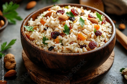 Wallpaper Mural Exquisite rice pilaf with dried raisins high resolution picture Torontodigital.ca