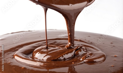 melted chocolate in a chocolate