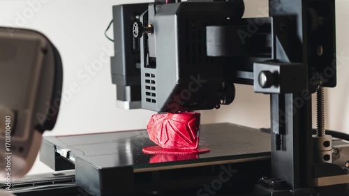 Timelapse of a 3d printer printing
