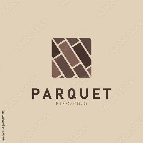 stone parquet flooring logo, vector icon symbol illustration design