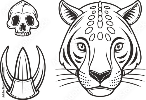 Extinction Design and Illustration. Animal Extinction Illustration. Wildlife Extinction Design. Endangered Extinction Illustration. Nature Extinction Design. Global Species Extinction Illustration