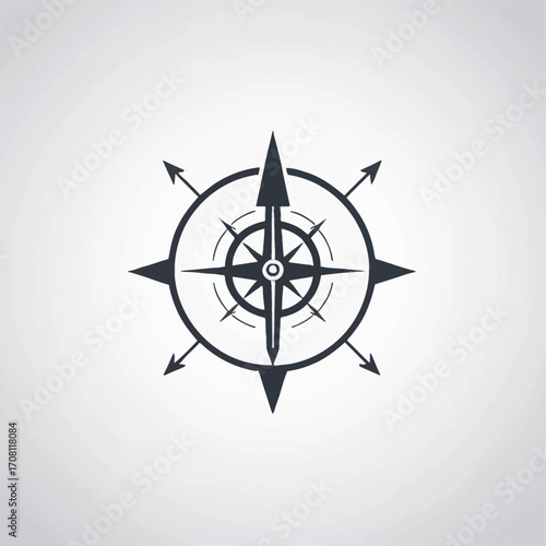 Navigational instrument: Artistic exploration of guidance and direction symbol