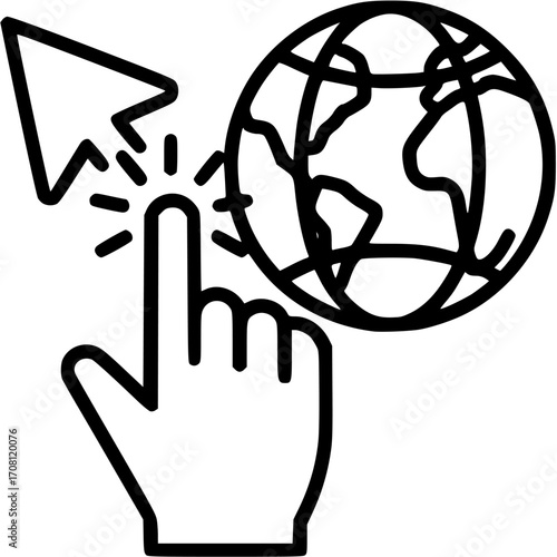 click vector icon