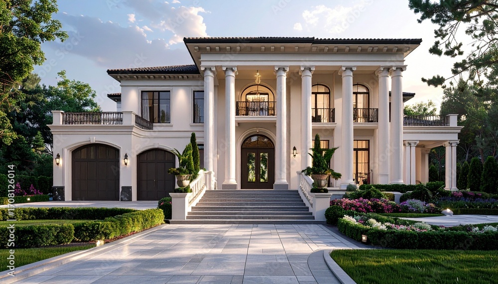 Obraz premium modern house against the sky