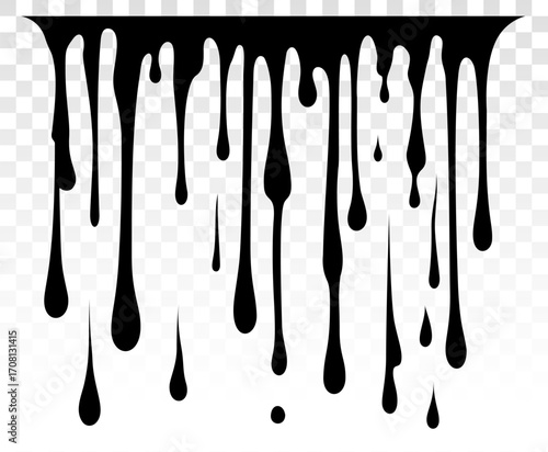 Paint dripping. Dripping liquid. Paint flows. Current paint, stains. Current drops. Current inks. Drip texture. Flowing liquid. Stencil drops. Paint splatter. Molten chocolate. Seamless pattern