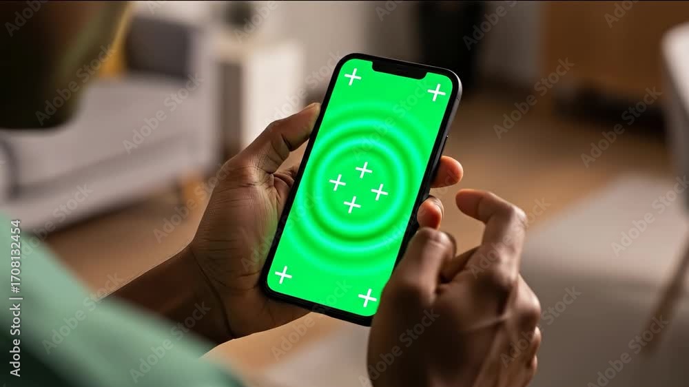 custom made wallpaper toronto digitalGreen Screen Smartphone Mockup - Man Using Mobile Device