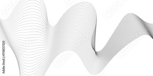 Trendy geometric background of smooth wave blend lines. Vector illustration for banners, posters, covers. Abstract modern design, Abstract background vector.